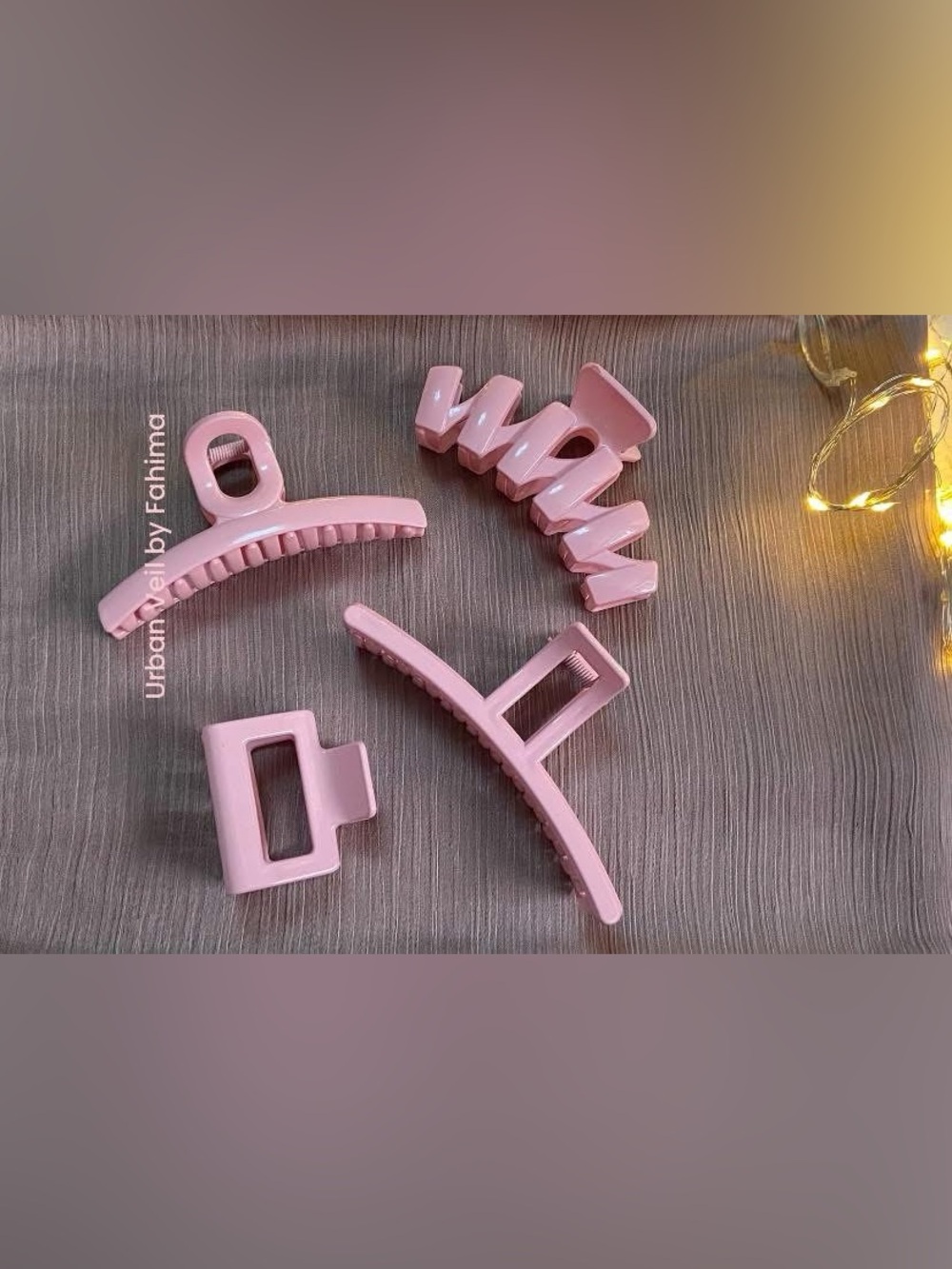 Pink Hair Clip - Classic Jaw Clips